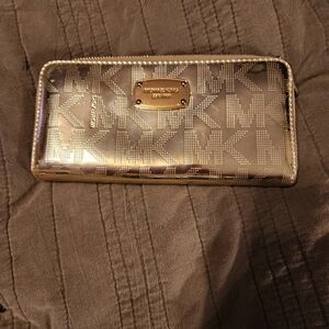 Gold Michael Kors wallet
